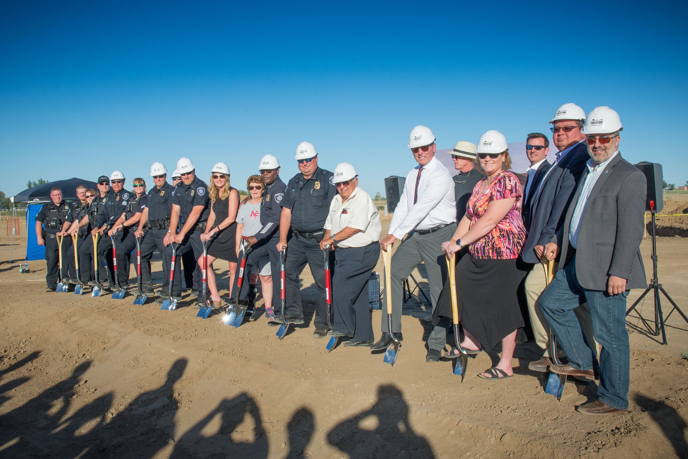 Firestone PD Groundbreaking Participants