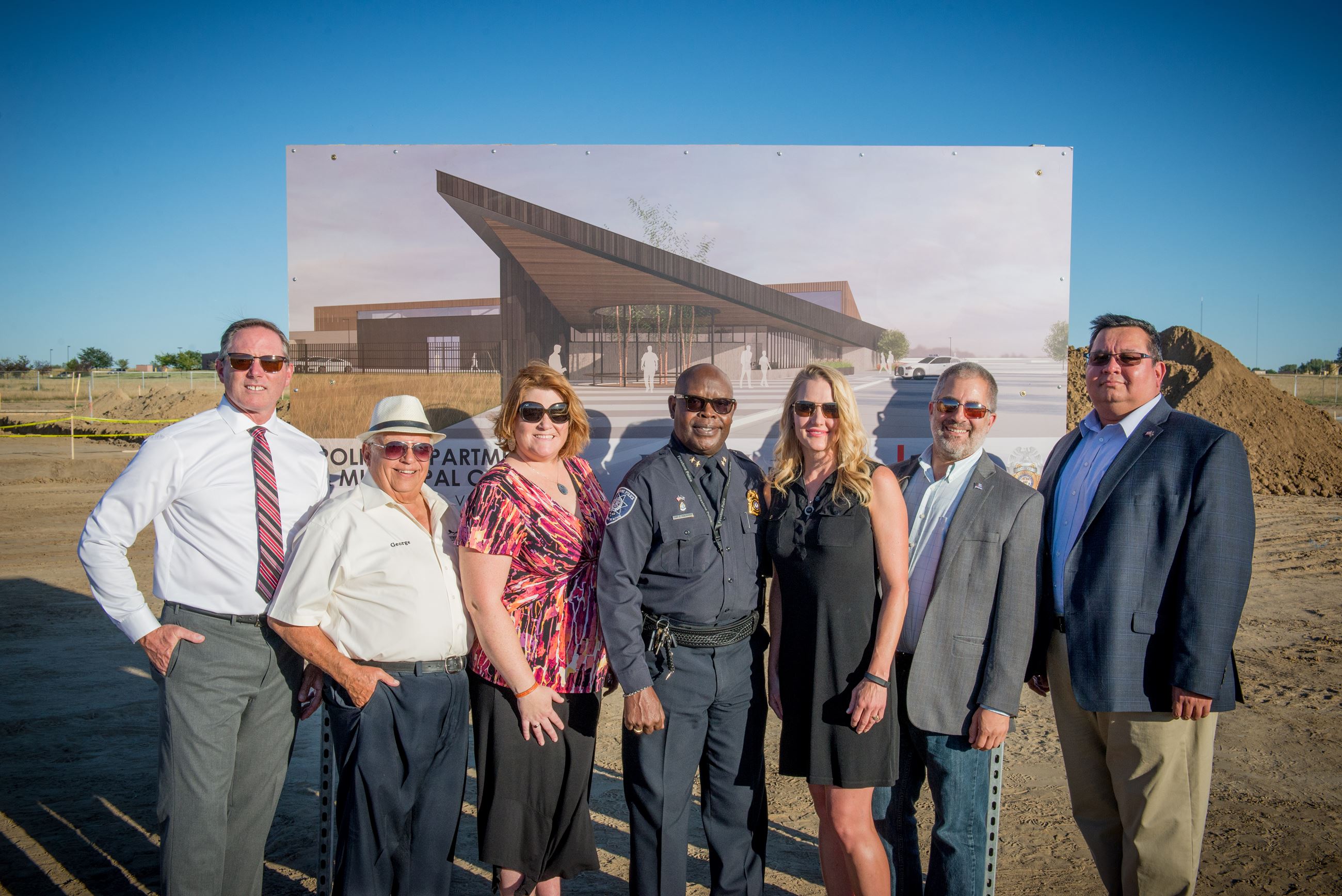 Firestone PD Groundbreaking pic of trustees