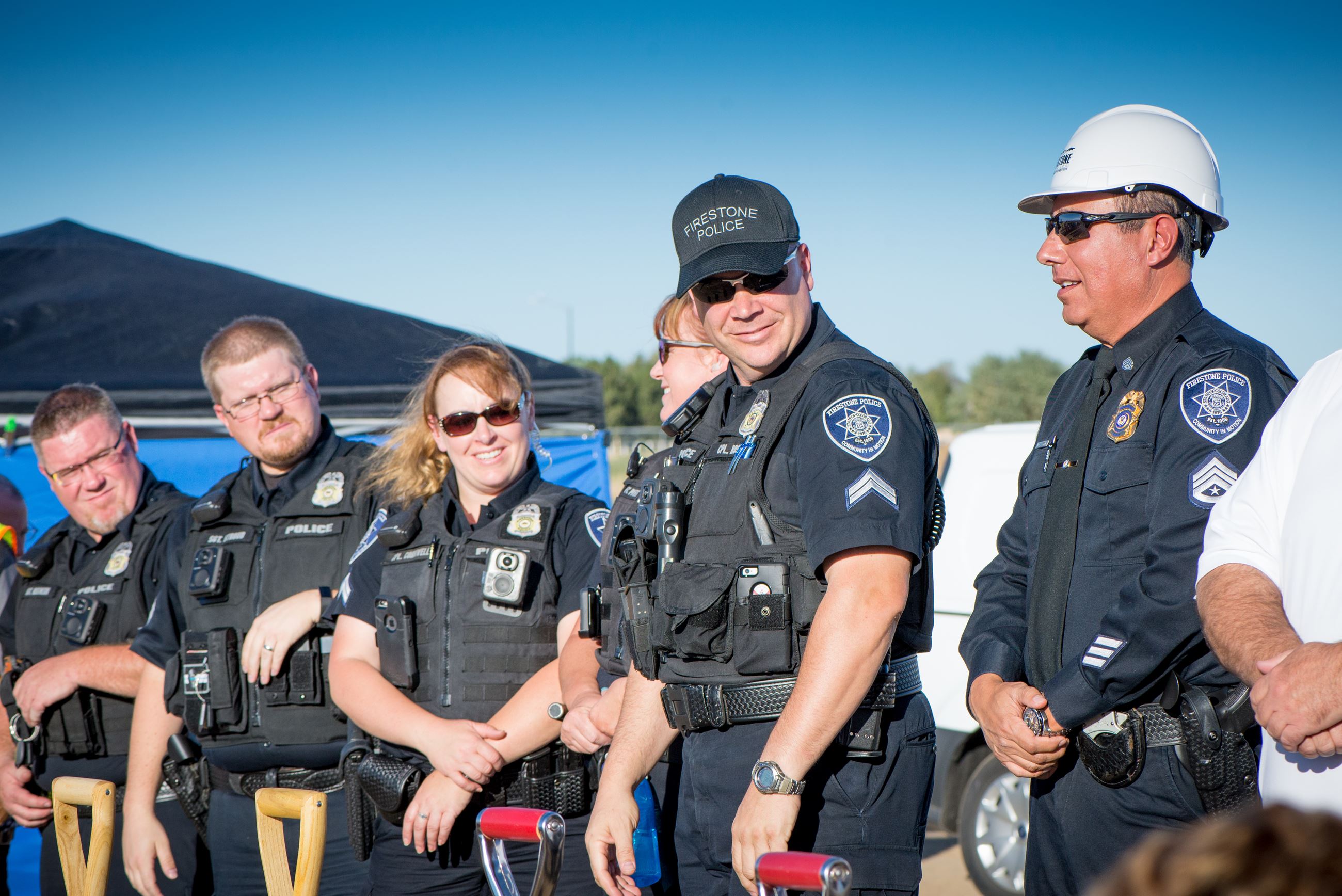 Firestone PD Groundbreaking Ceremony participants