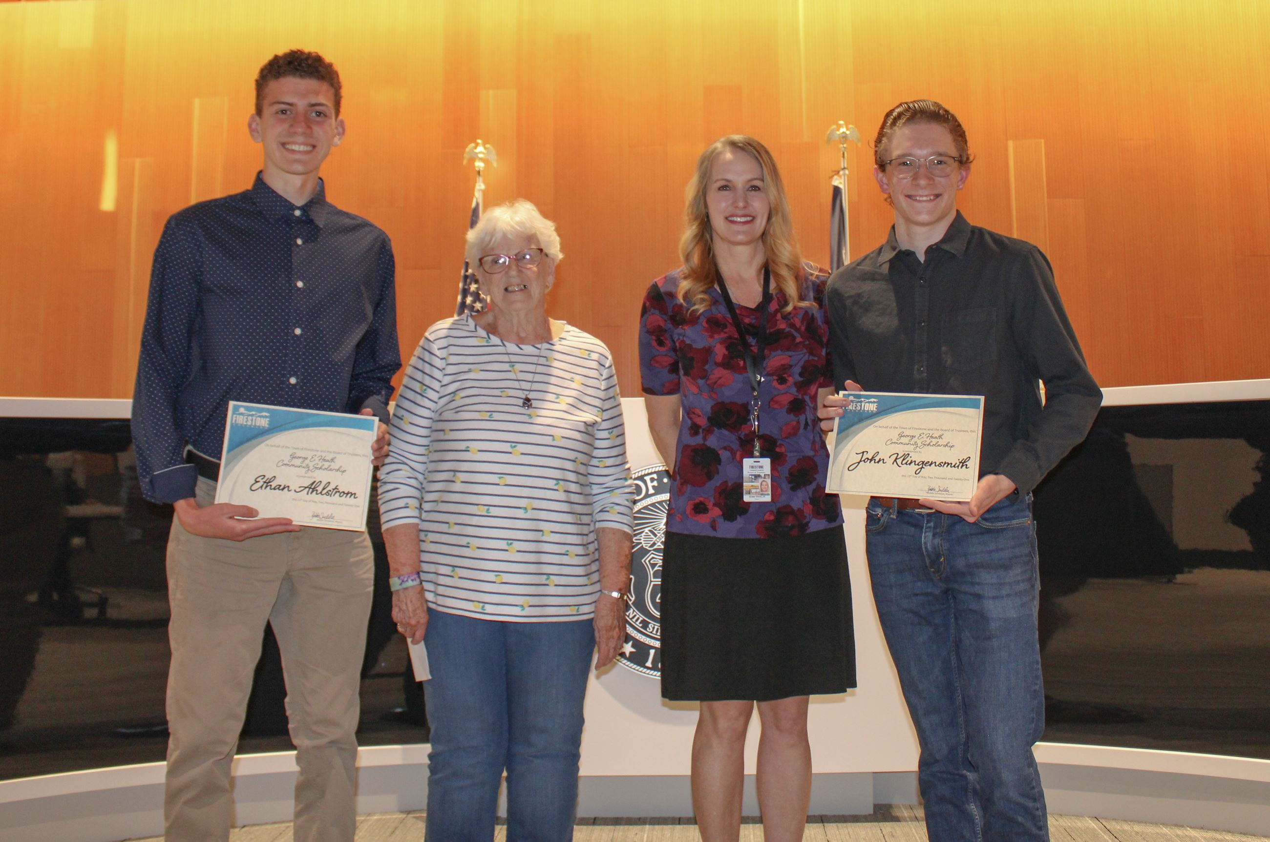 2021 Town of Firestone Scholarship Awards